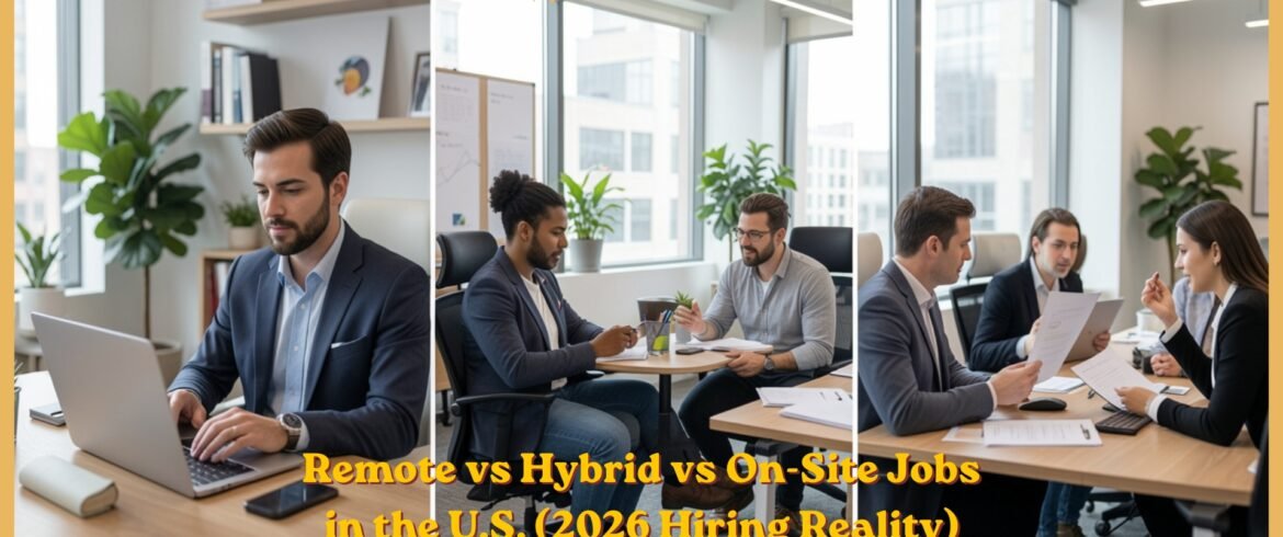 Remote vs Hybrid vs On-Site Jobs in the U.S. (2026 Hiring Reality)